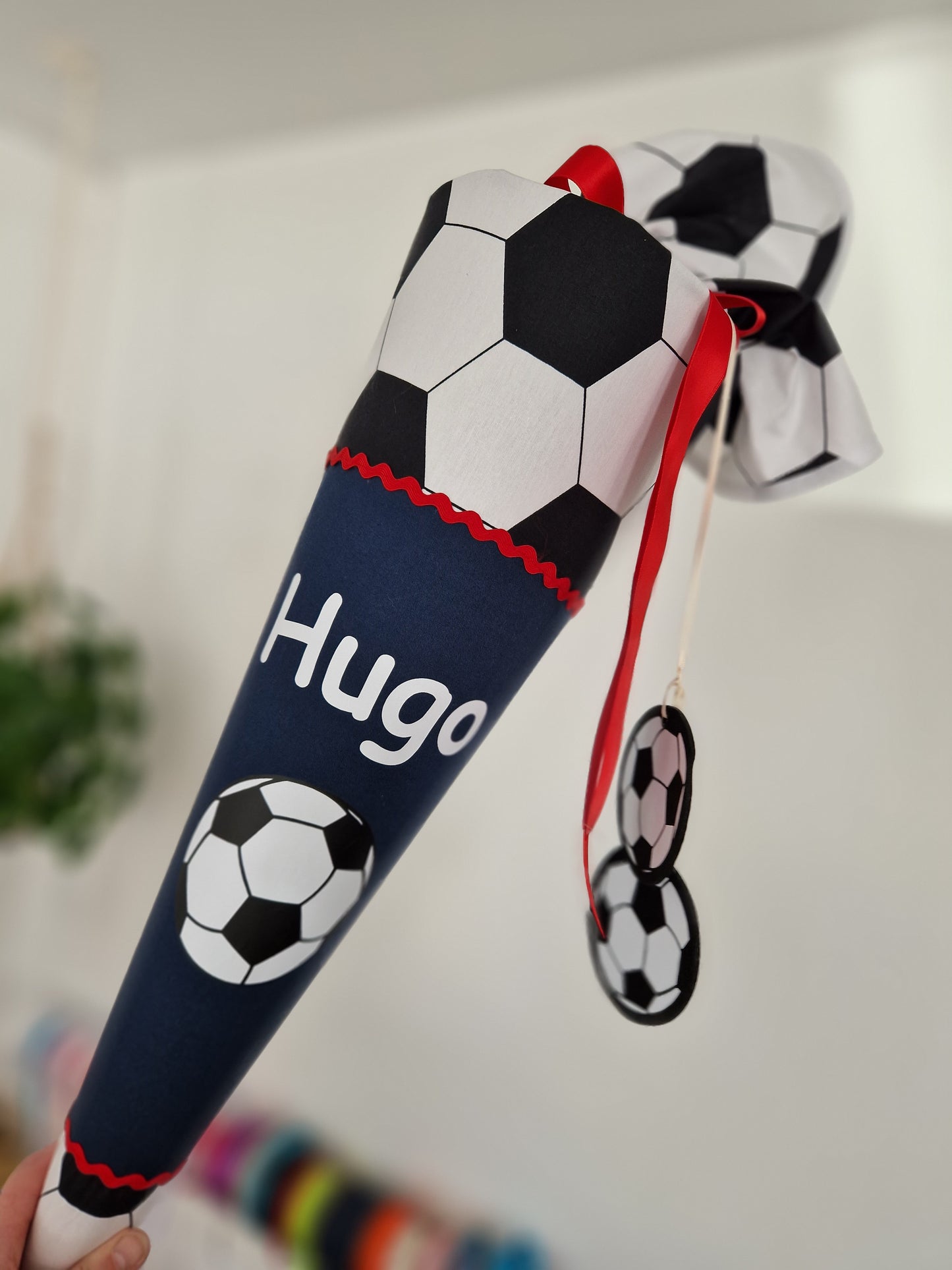 Fußball Schultüte blau für Soccer Stars