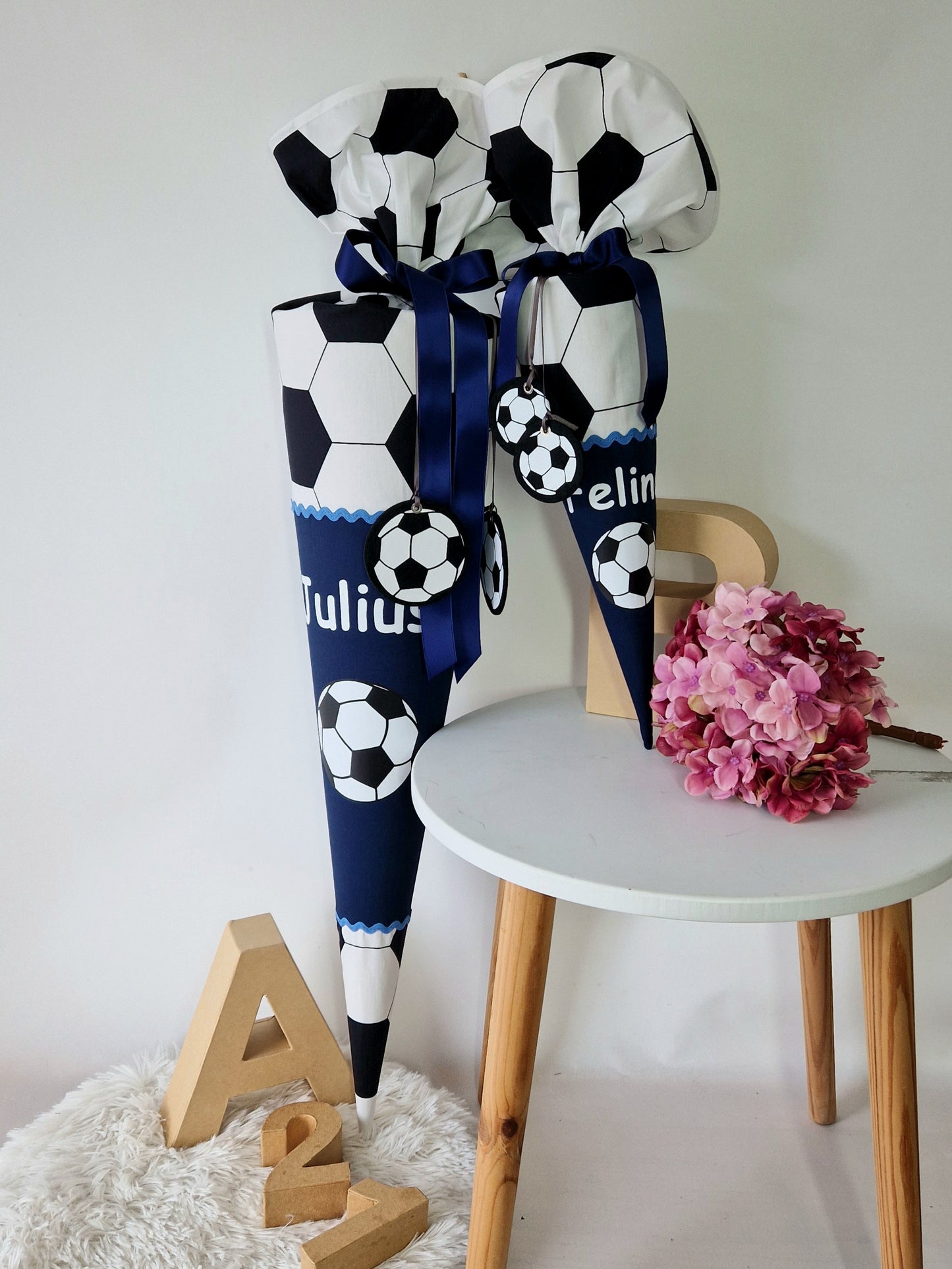 Fußball Schultüte blau für Soccer Stars