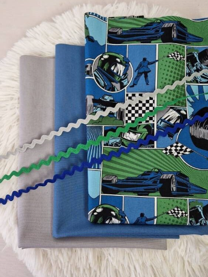 Baumwollstoff Race Formel 1 Patchwork