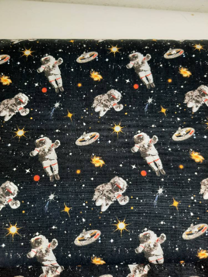 Baumwollstoff Astronauten Weltall Space Patchwork Kinderstoffe