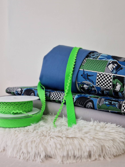 Baumwollstoff Race Formel 1 Patchwork