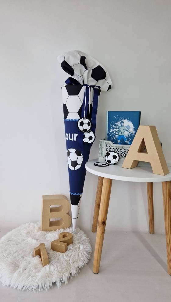Fußball Schultüte blau für Soccer Stars