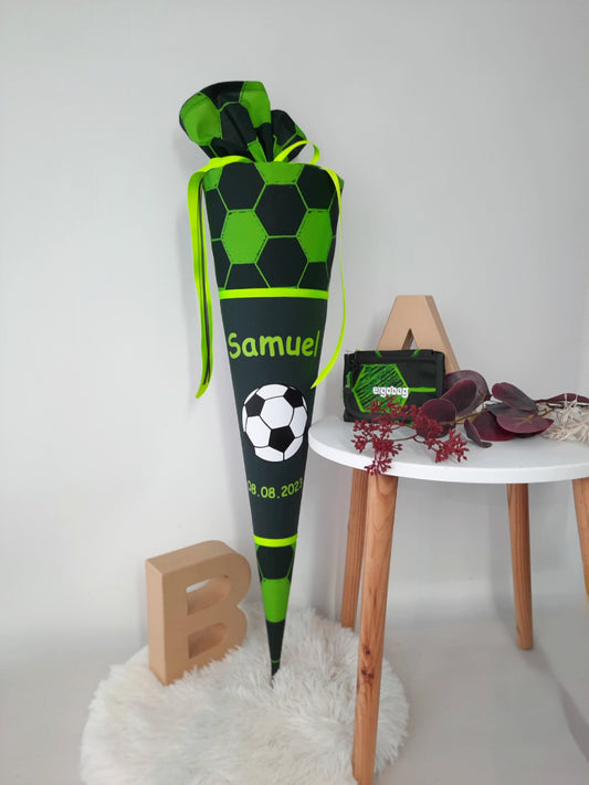 Fußballschultüte Grün / Volltreffbär 2024