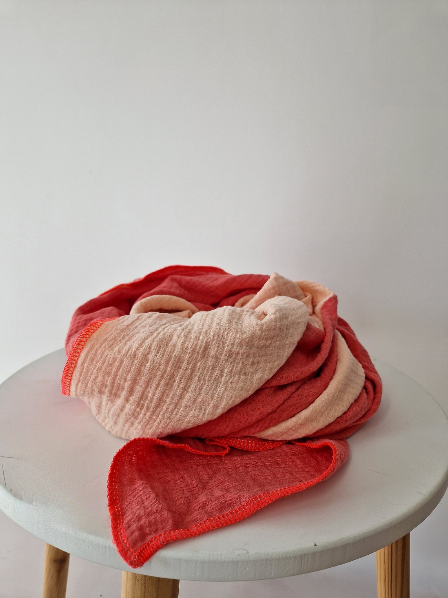 XXL Musselintuch Creme Aprikot