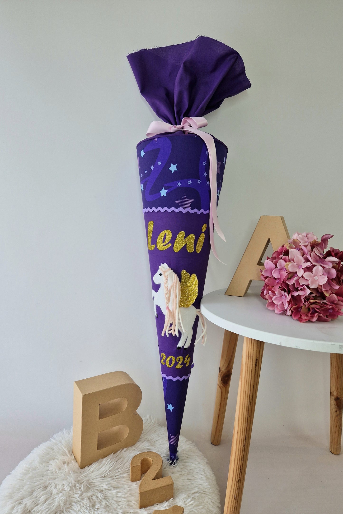 Pegasus Emily Schultüte Glitzerschrift