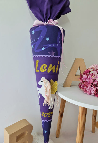 Pegasus Emily Schultüte Glitzerschrift