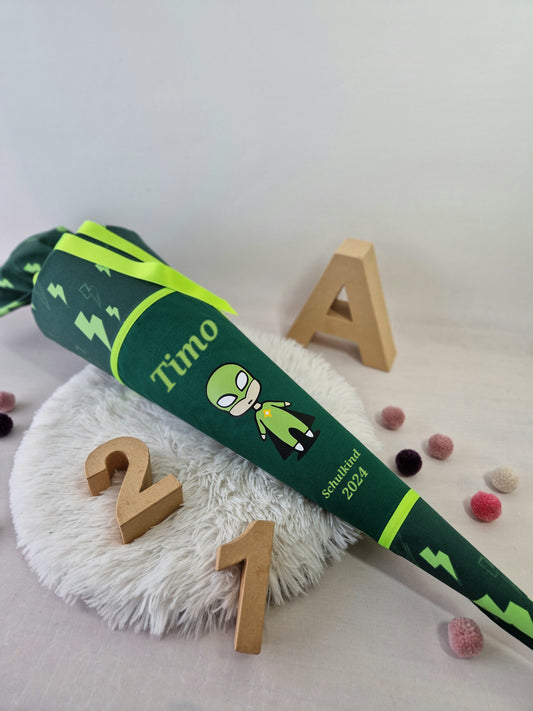 Schultüte Bärtastisch Superheld