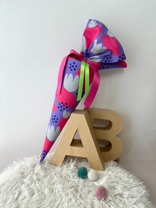 Kleine Schultüte Blütenzaubär Geschwisterschultüte