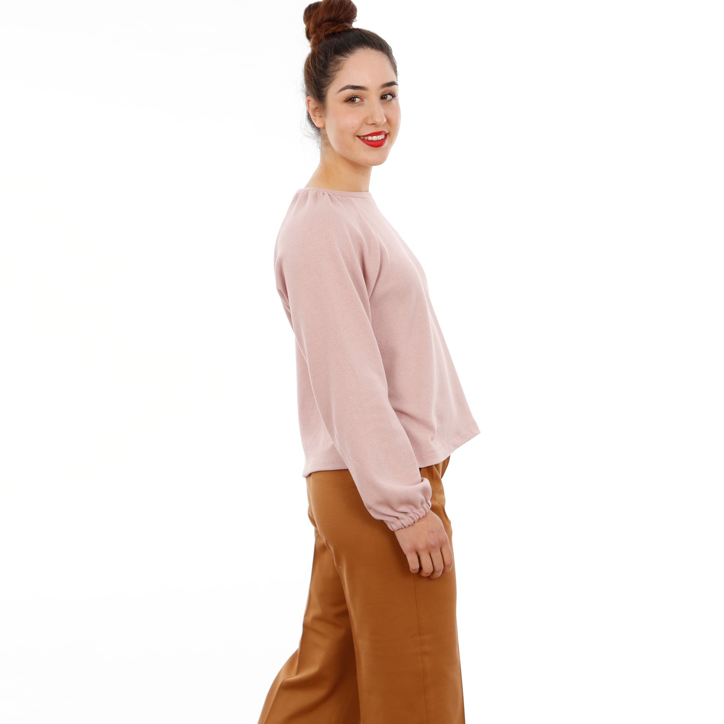 Studio Schnittreif Raglanpullover Frau Caja Papierschnittmuster