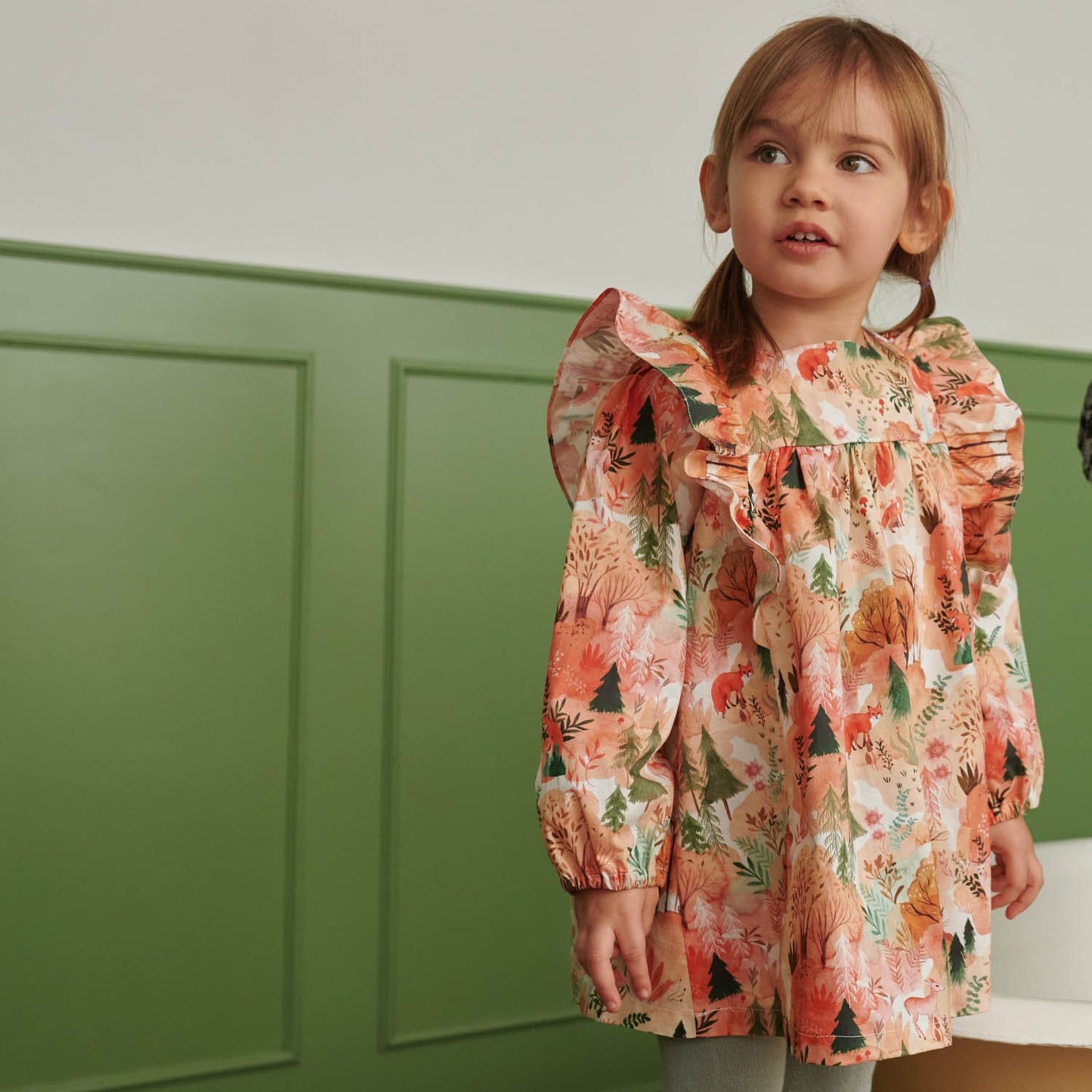 POPELIN AUTUMN FOREST Katia Fabrics Baumwollwebware