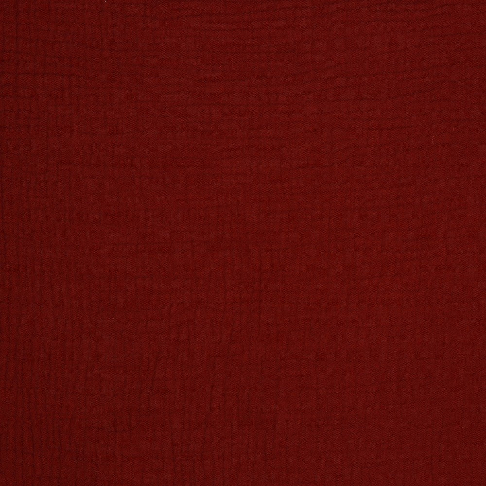 Musselin Double Gauze bordeaux